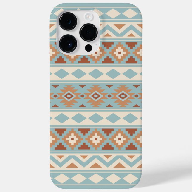 Coques Case-Mate iPhone Aztec Essence Ptn IIIb Blue Cream Terracottas (Verso)