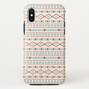 Case-Mate iPhone Case Aztec Formes Motif rouille crème Turquoise