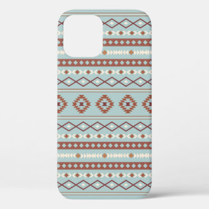 Case-Mate iPhone Case Aztec Mixte Motif Motif Rusts Crème Bleu