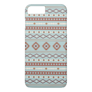 Case-Mate iPhone Case Aztec Mixte Motif Motif Rusts Crème Bleu
