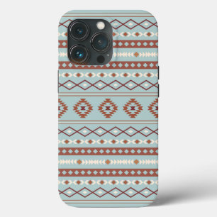 Case-Mate iPhone Case Aztec Mixte Motif Motif Rusts Crème Bleu