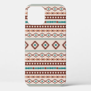 Case-Mate iPhone Case Aztec Rusts Crème Turquoise Motifs mélangés Motif