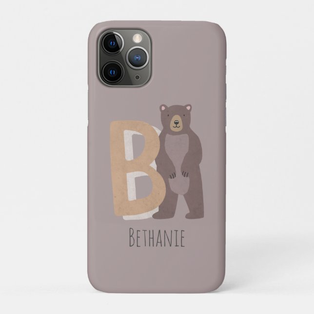 Coques Case-Mate iPhone B pour l'ours (Dos)