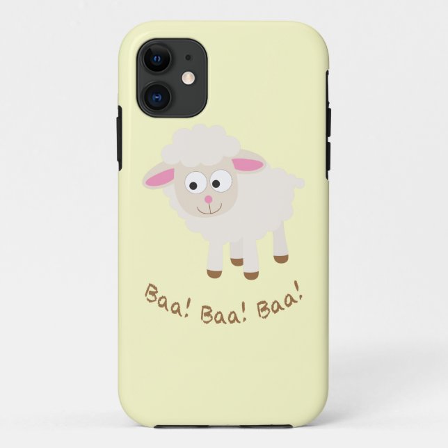 Coques Case-Mate iPhone Baa ! Baa ! Baa ! Joli petit agneau (Dos)