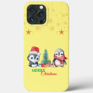 Case-Mate iPhone Case Baby Penguin Père Noël Red Green Joyeux Noël Party
