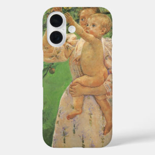 Coque Pour iPhone 16 Baby Reaching for an Apple par Mary Cassatt