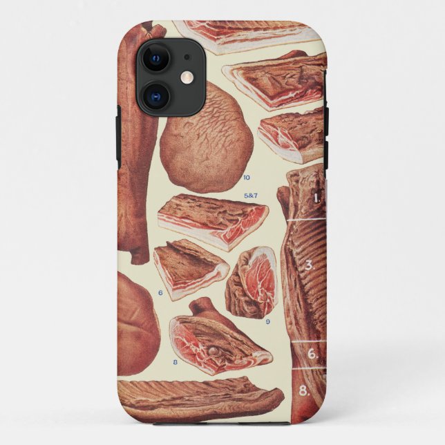 Coques Case-Mate iPhone Bacon et jambon (Dos)