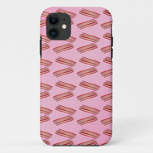 Coque Case-Mate Pour iPhone Bacon sur arrière - plan rose