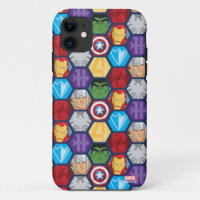 Badge des visages et logos de personnages d'Avenge