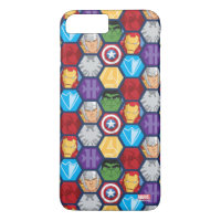 Badge des visages et logos de personnages d'Avenge