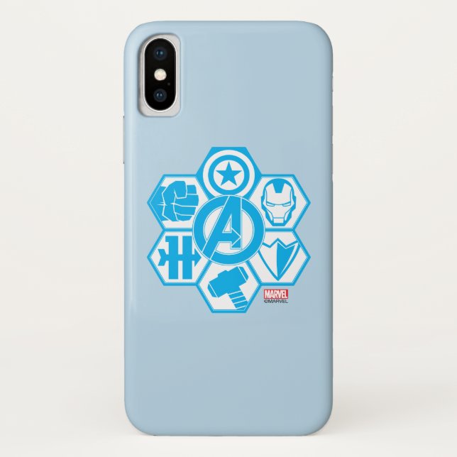Coques Case-Mate iPhone Badge Icône Avengers Assemble (Dos)