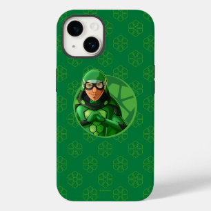Coque Pour iPhone 14 Badge vert Carapace