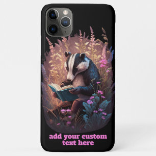 Case-Mate iPhone Case Badger Lire Livre Fleur sauvage Cottagecore Person