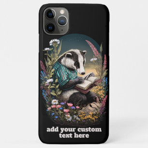Case-Mate iPhone Case Badger Lire Livre Fleur sauvage Cottagecore Person