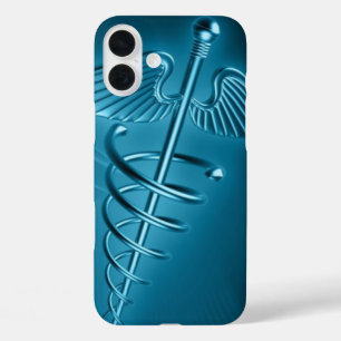 Coques iPhone 16 Plus Bague bleue d'Asclepius