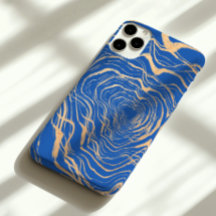 bague de luxe en or jaune faux gras en bleu royal