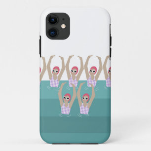 Case-Mate iPhone Case Baigneurs artistiques Illustration de natation a