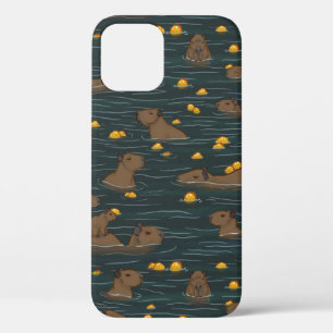 Case-Mate iPhone Case Bain chaud Capybara avec Yuzu Fruit 