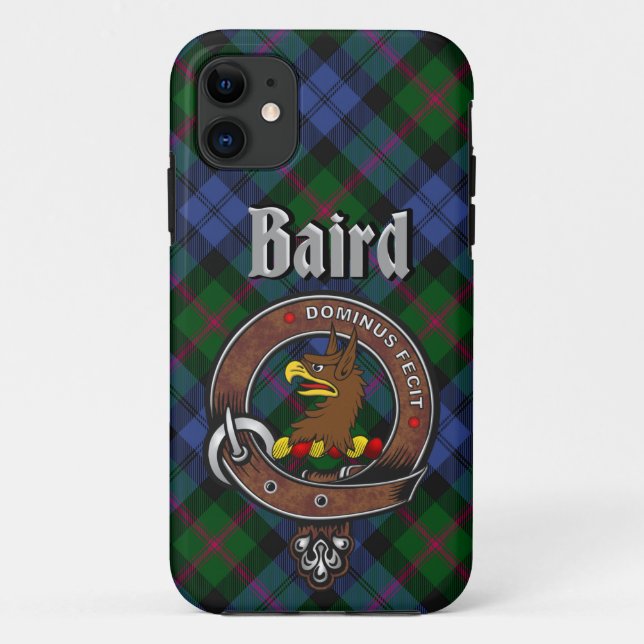 Coques Case-Mate iPhone Baird Clan Badge & Tartan Phone Case (Dos)