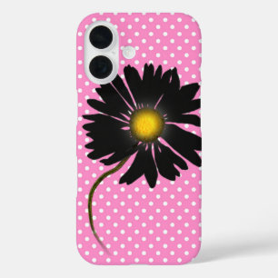 Coque Pour iPhone 16 Baise noire sur Pois