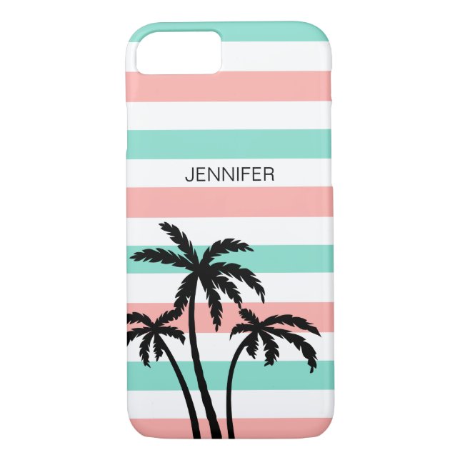Coques Case-Mate iPhone Baisse de nom de thème de plage (Dos)