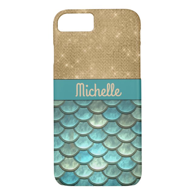 Coques Case-Mate iPhone Balances de sirènes turquoise turquoises | Parties (Dos)