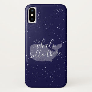 Case-Mate iPhone Case Baleine Bleue, Bonjour