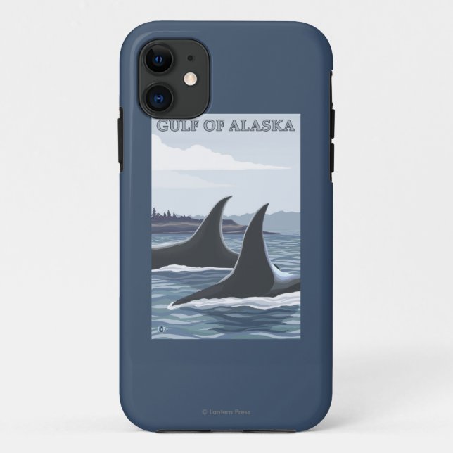 Coques Case-Mate iPhone Baleines #1 - le golfe d'Alaska d'orque (Dos)