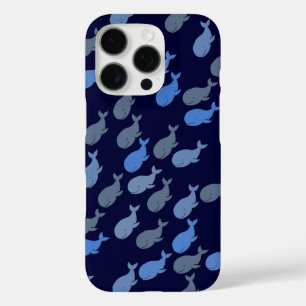 iPhone 16 Pro Case baleines en bleu