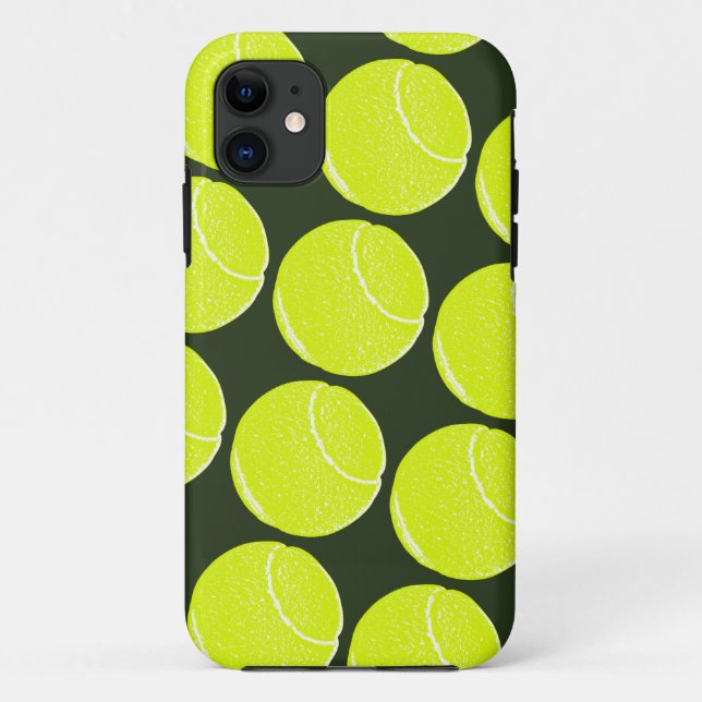 Coques Case-Mate iPhone balle de tennis jaune (Dos)