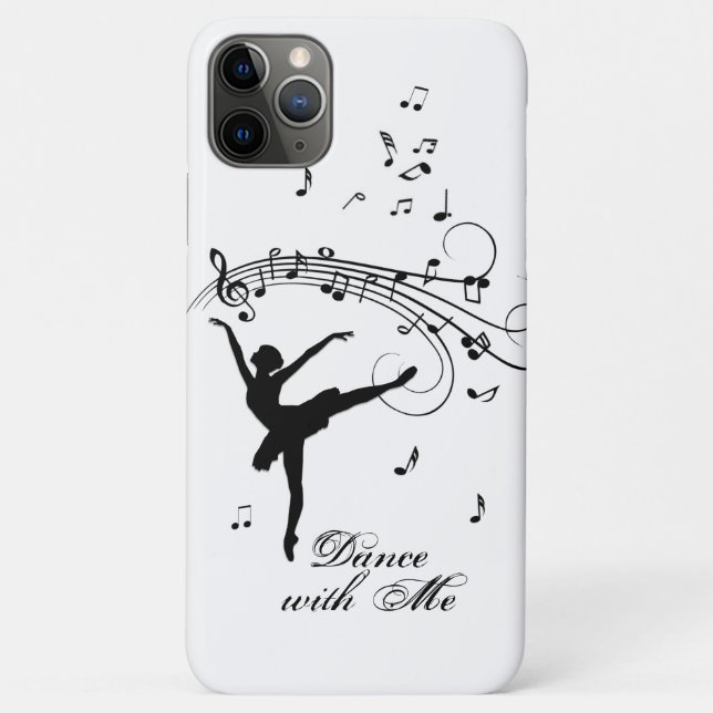 Coques Case-Mate iPhone Ballerina Dancing with Music Notes (Dos)