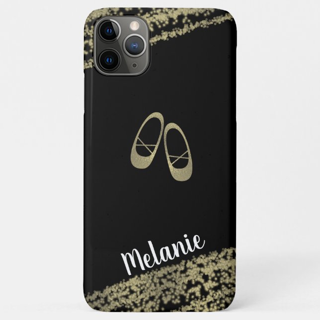 Coques Case-Mate iPhone Ballerina Danseuse sophistiquée Ballerina Gold Edg (Dos)