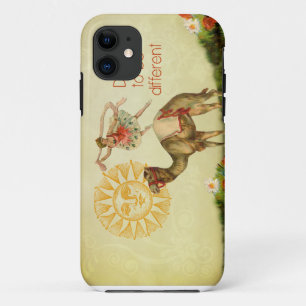 Coque Case-Mate Pour iPhone Ballerine vintage, fleurs, et collage de chameau