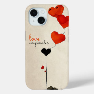 Coque Pour iPhone 15 Ballons en forme de coeur