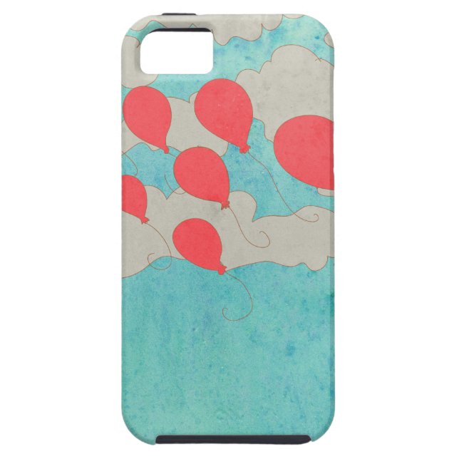 Coques Case-Mate iPhone Ballons rouges (Dos)