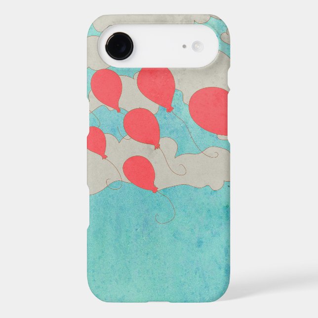 Coques Case-Mate iPhone Ballons rouges (Verso)