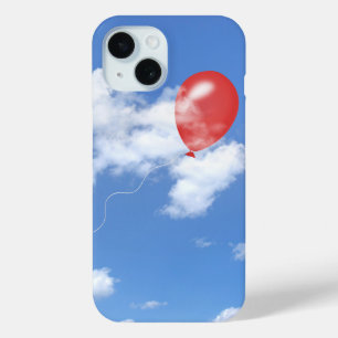 Coque Pour iPhone 15 Ballons Rouges Dans Les Nuages