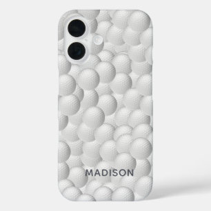 Coque Pour iPhone 16 Balls de golf personnalisés