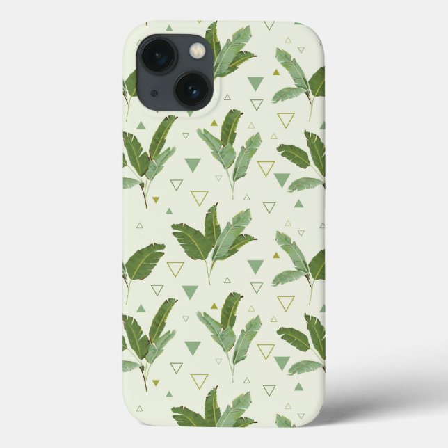 Coques Case-Mate iPhone Banana Leaf With Triangles (Verso)