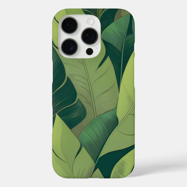 Coques Case-Mate iPhone Bananarama Hawaiian Banana Leaves  (Verso)