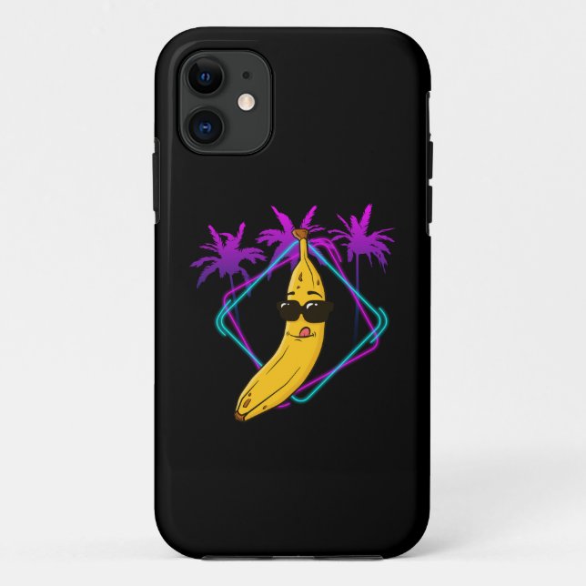 Coques Case-Mate iPhone banane cool rétro (Dos)