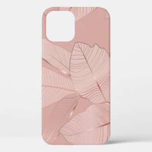 Case-Mate iPhone Case Banane, feuilles de palmiers : cuivre brillant.