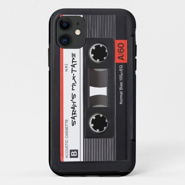 Coques Case-Mate iPhone Bande Cassette personnalisée (Dos)