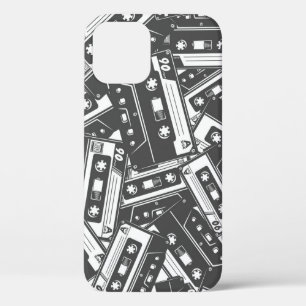 Case-Mate iPhone Case Bande de cassette : Motif Vintage monochrome