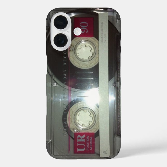Coques Case-Mate iPhone Bande de cassette vintage - Nettoyer (Verso)