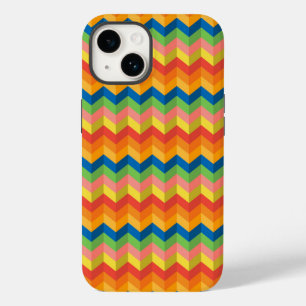 Coque Pour iPhone 14 bande de zigzag