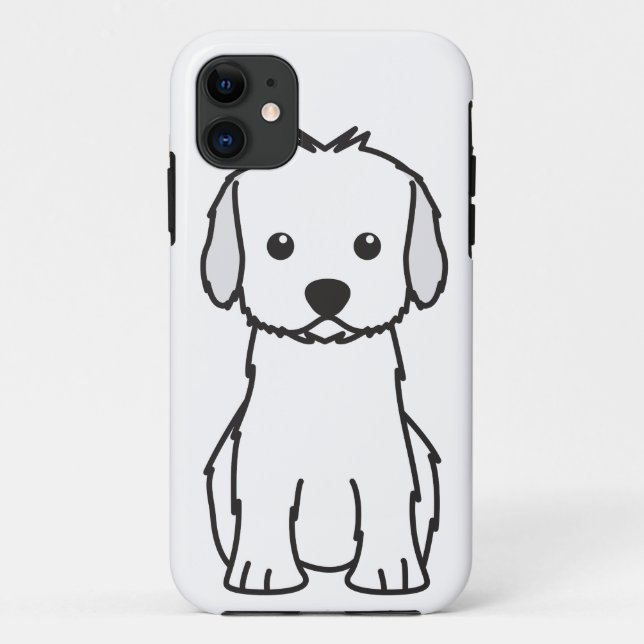 Coques Case-Mate iPhone Bande dessinée de chien de Cockapoo (Dos)