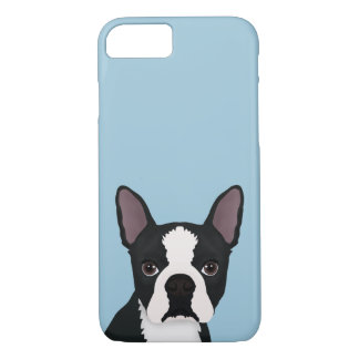 Coque iPhone 8/7 bande dessinée de terrier de Boston