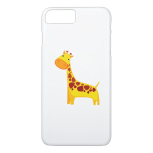 Coque iPhone 8 Plus/7 Plus Bande dessinée mignonne de girafe
