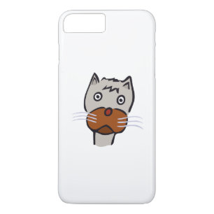 Coque iPhone 7 Plus Bande dessinée triste de chat